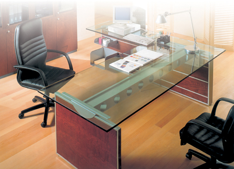 Office Desk|Glass Executive Desk|Office Furniture|Glass Executive Desk|玻璃班台|玻璃办公桌|玻璃办公台 CG-BLBT-20